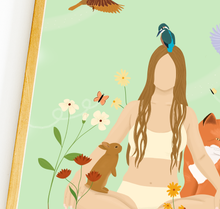 Lade das Bild in den Galerie-Viewer, Detailaufnahme des Waldfrau Posters
