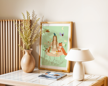 Lade das Bild in den Galerie-Viewer, Tisch Dekoration mit grünem Natur Poster
