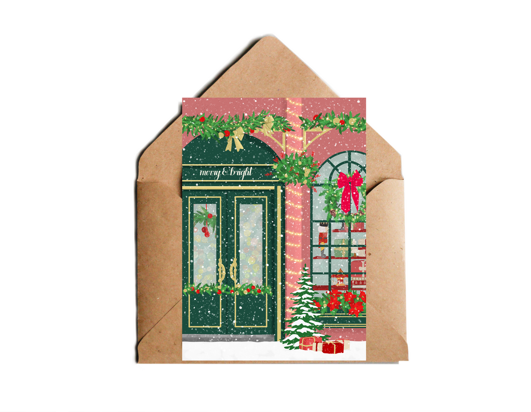 Weihnachtskarte Weihnachtsladen