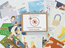 Lade das Bild in den Galerie-Viewer, modernes und kultursensibles Wertekartenset mein innerer Kompass mit 55 Wertekarten in verschiedenen hemenbereichen von Creative Elle
