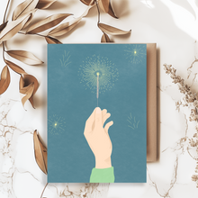 Lade das Bild in den Galerie-Viewer, Silvester Karten mit Wunderkerzen Print
