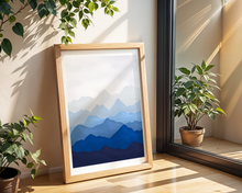 Lade das Bild in den Galerie-Viewer, Poster blaue Berge
