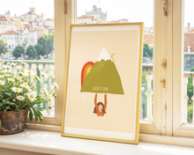 Lade das Bild in den Galerie-Viewer, Poster mit starker Frau und Spruch du bist stark in moderner Illustration
