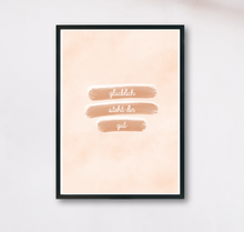 Lade das Bild in den Galerie-Viewer, Kunstdruck mit Spruch glücklich steht dir gut
