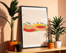 Lade das Bild in den Galerie-Viewer, farbenfrohe Dekoration mit aufmunterndem Kunstdruck mit Statement healing is not linear
