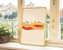 Lade das Bild in den Galerie-Viewer, aufmunterndes Psychologie Poster mit Spruch healing is not linear
