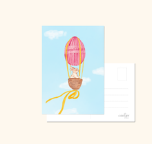 Lade das Bild in den Galerie-Viewer, Osterkarte Ballonfahrt
