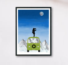 Lade das Bild in den Galerie-Viewer, Reise Poster Campervan
