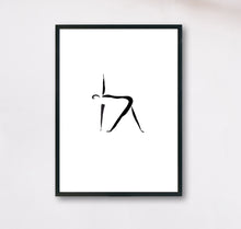 Lade das Bild in den Galerie-Viewer, Yoga Posen Kunstdruck Poster Set
